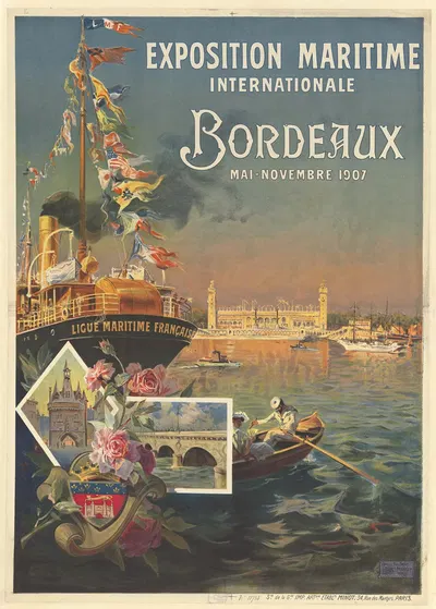 Exposition maritime internationale. Bordeaux, mai-novembre 1907 by Etablissements Minot, 1907 — digital art print download