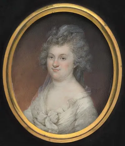 Элизабета Депейстер Пил by Джеймс Пил, 1795 — digital art print download