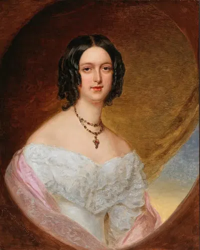 Портрет Паулины, графини Ностиц (1801-1881) by Ярослав Чермак, 1801-1881 — digital art print download