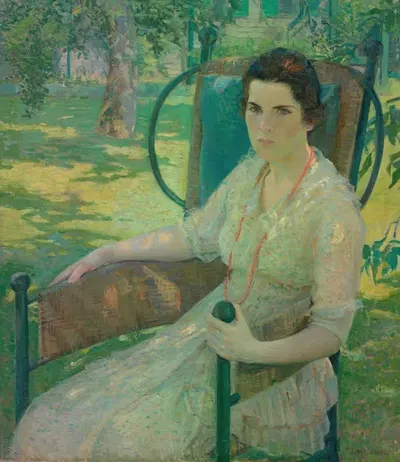 Молли Дохерти в саду by Жозефина Майлс Льюис, 1922 — digital art print download