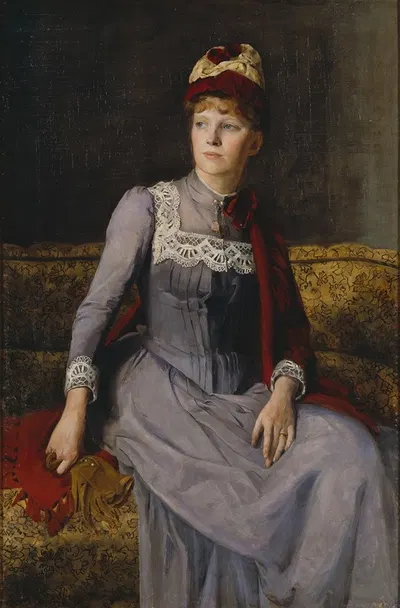 Миссис Анна Фленсбург by Мина Карлсон-Бредберг, 1887 — digital art print download