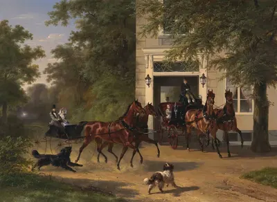 Август Белмонт и Изабель Перри by Вутерус Версхур, 1854 — digital art print download