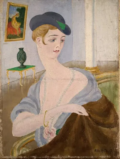 Портрет дамы by Александр Ууриц, 1917 — digital art print download