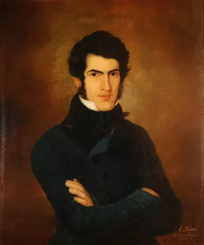 Portrait of Don Florencio Escardó by Carlos Morel, 1840 — digital art print download