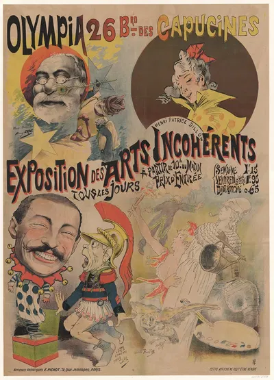 Exposition des Arts incohérents by Eugène Pichot, 1893 — digital art print download