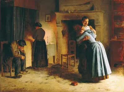 Возвращение домой by Грасиано Мендилахарсу, 1885 — digital art print download