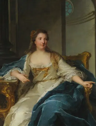 Портрет Шарлотты де Гессен-Рейнфельс (1714-1741), принцессы Конде by Жан-Марк Натиер, 1714-1741 — digital art print download