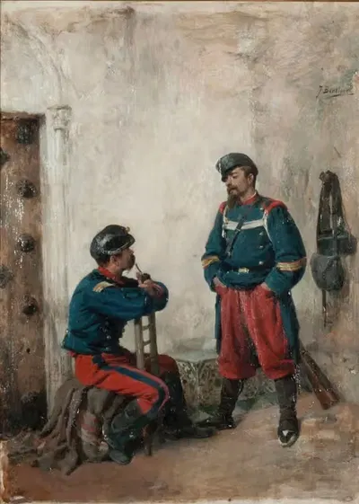 Two Soldiers by José Benlliure y Gil — digital art print download