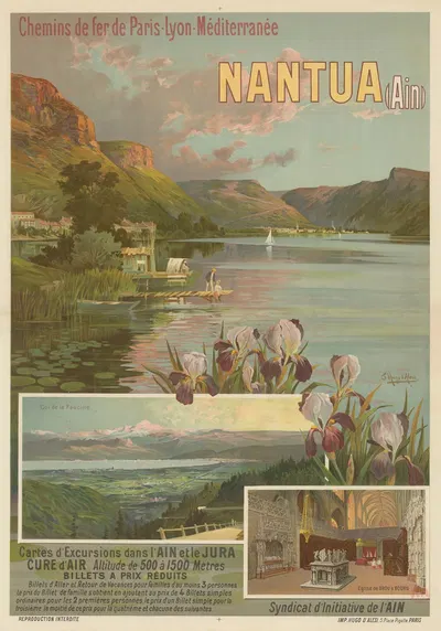 Chemins de Fer de Paris-Lyon-Méditerranée. Nantua (Ain) by Фредерик Уго д’Алези, 1904 — digital art print download