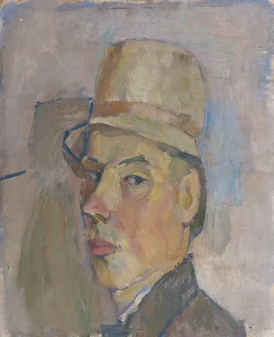 Автопортрет с шляпой by Карл Пярсимяги, 1931 — digital art print download