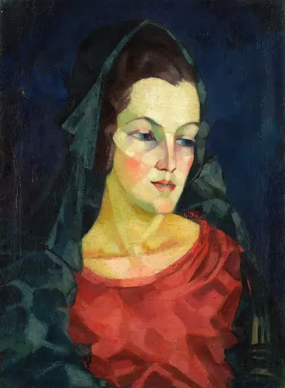 Наисе портрет (Людмила Аллик) by Конрад Мэги, 1923 — digital art print download