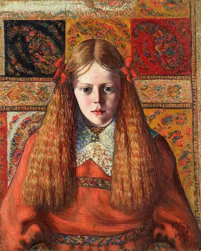 Портрет девушки by Конрад Мэги, 1909 — digital art print download