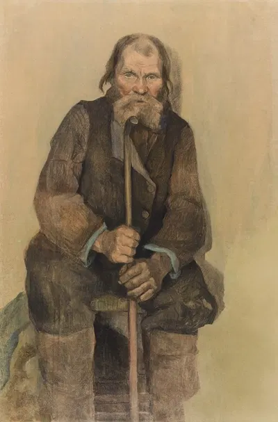Человек с трубкой by Лилли Вальтер, 1903 — digital art print download