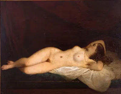 Oriental Odalisque by Raymond Monvoisin — digital art print download
