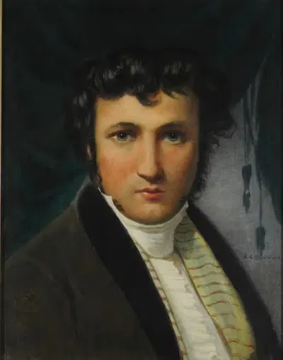Self-portrait by Raymond Monvoisin — digital art print download
