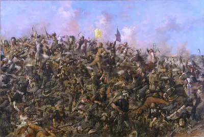 Последний бой Кастера by Эдгар Самуэль Паксон, 1899 — digital art print download