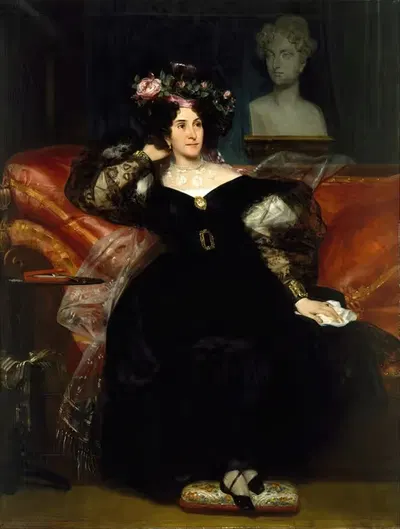 Портрет мадам Жюль-Антуан Дроз by Южен Девериа, 1833 — digital art print download