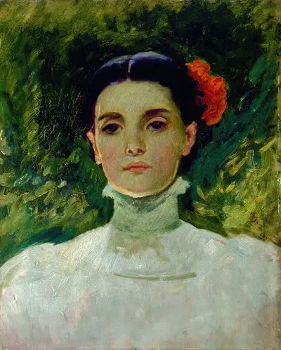 Портрет Мэгги Уилсон by Фрэнк Дювенек, 1898 — digital art print download