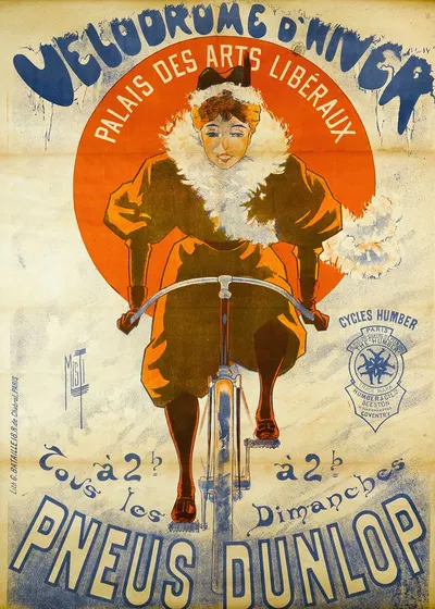 Velodrome D'hiver Palais Des Arts Liberaux by Ferdinand Misti-Mifliez, 1895 — digital art print download