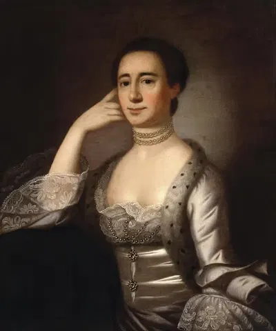 Портрет миссис Джон Чемпни by Иеремия Теус, 1760-1765 — digital art print download