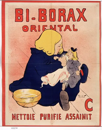 Bi-borax oriental nettoie purifie assainit by Франсиск Пульбо, 1898 — digital art print download