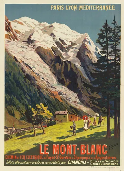 Paris-Lyon-Méditerranée. Le Mont-Blanc by Франсуа Кашуд, 1906 — digital art print download