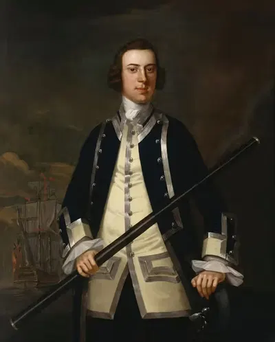 Portrait of a Naval Officer, Known as Augustus Keppel by John Wollaston the Younger, 1747-1751 — digital art print download