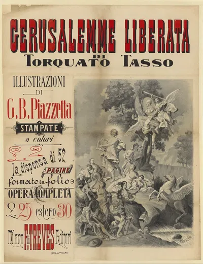 Gerusalemme liberata La Jerusalem délivrée di Torquato Tasso by Fratelli Treves, 1870-1890 — digital art print download