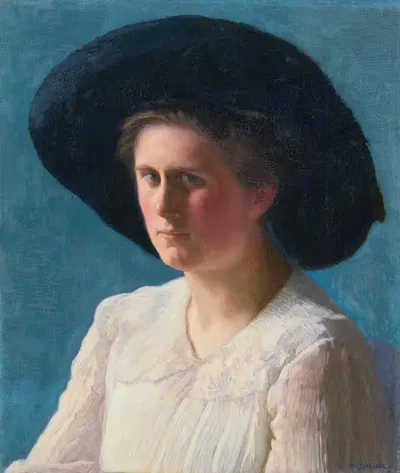 Портрет Эсфирь Керн by Альберт Германн Дауэр, 1912 — digital art print download