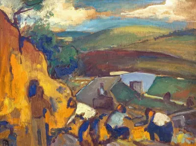 Строительство улиц by Альфред Хельбергер, 1925 — digital art print download