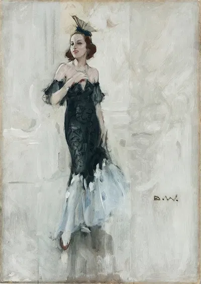 На балу by Бринольф Веннерберг, 1925 — digital art print download