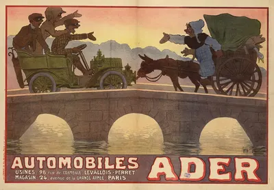 Automobiles Ader. Usines, 98 rue de Cormeilles, Levallois-Perret – Magasin, 24 avenue dela Grande-Armée, Paris by Жорж…
