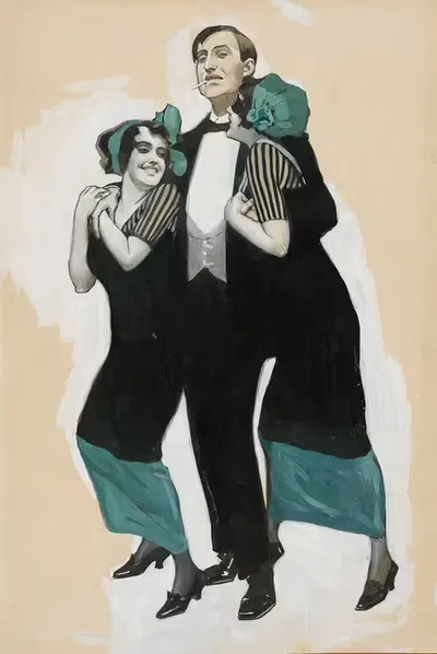 Мюнхенский карнаваль by Бринольф Веннерберг, 1912 — digital art print download