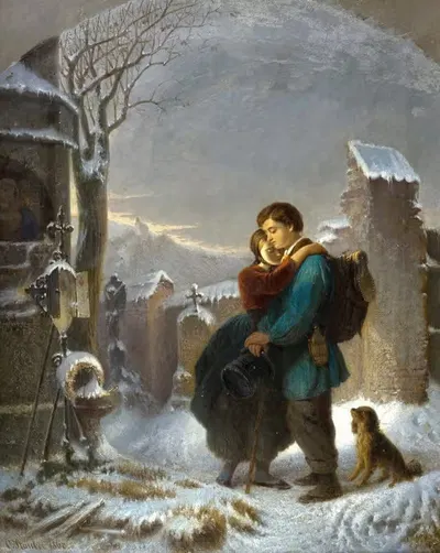 В память by Карл Штаубер, 1860 — digital art print download