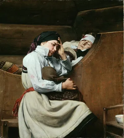 Раненый by Карл Сундт-Хансен, 1888 — digital art print download