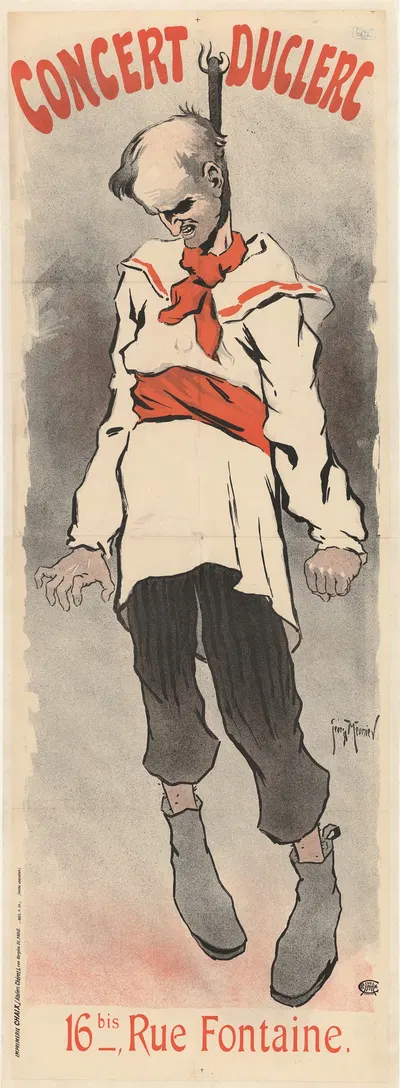 Concert Duclerc 16bis rue Fontaine by Жорж Мёнье, 1896 — digital art print download