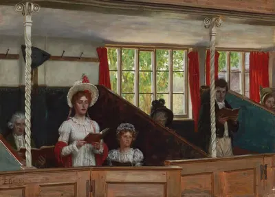 Преданность by Эдмунд Блэр Лейтон, 1895 — digital art print download