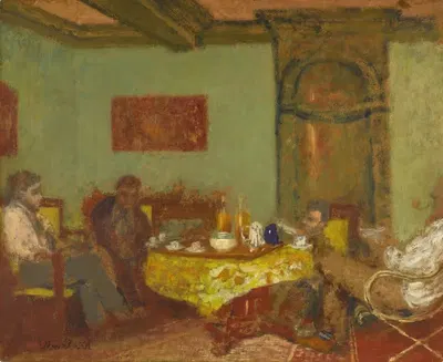 Разговор, у Натансона в Вальвине by Эдвард Вюйяр, 1896 — digital art print download