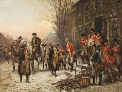 Джордж Вашингтон (1732-1799) перед Залом Нассау by Эдвард Перси Моран, 1732-1799 — digital art print download
