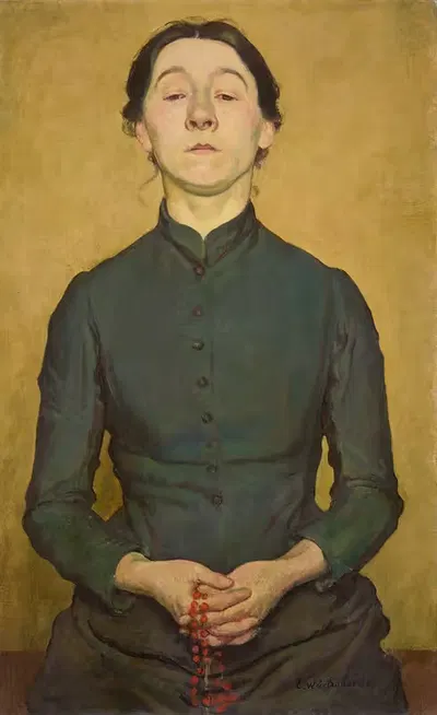 Молящаяся женщина by Эрнст Вюртенбергер, 1919 — digital art print download