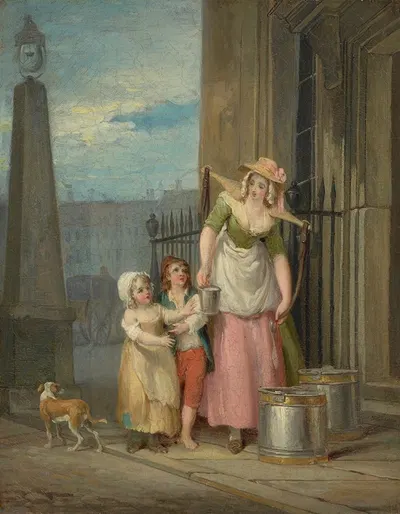 Milk Below Maids, from the Cries of London Series by Francis Wheatley — digital art print download