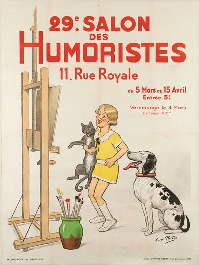 29e Salon Des Humoristes 11, Rue Royale Du 5 Mars Au 15 Avril by Жорж Редон, 1836 — digital art print download