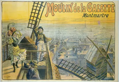 Moulin De La Galette Montmartre by Georges Redon, 1898 — digital art print download