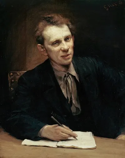 Der Hofschauspieler Alois Wohlmuth by Gabriel von Max, 1893 — digital art print download