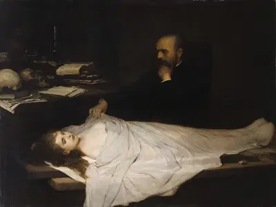 Der Anatom by Gabriel von Max, 1869 — digital art print download