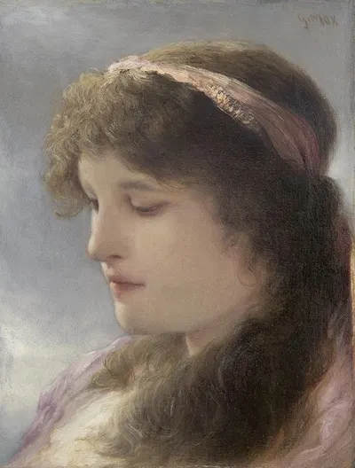 In Gedanken by Gabriel von Max — digital art print download