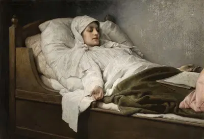 The Seeress of Prevorst by Gabriel von Max, 1892 — digital art print download