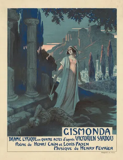 Gismonda by Жорж Антуан Рошегросс, 1919 — digital art print download
