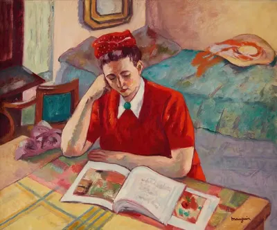 Одета с красным тюрбаном by Анри Мангин, 1947 — digital art print download