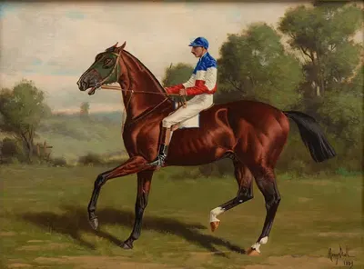 Eurus with Jockey Up by Henry Stull, 1889 — digital art print download